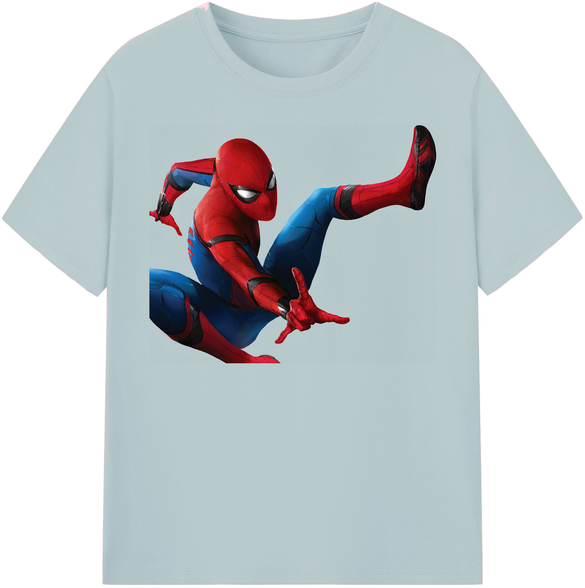 （画像用） Spider Man スパイダーマン 綿100％半袖Tシャツ（フロントプリント）